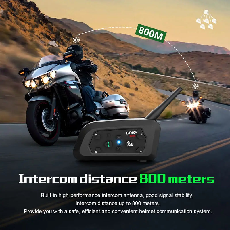 INTERCOMUNICADOR BLUETOOTH EJEAS V6 PRO+